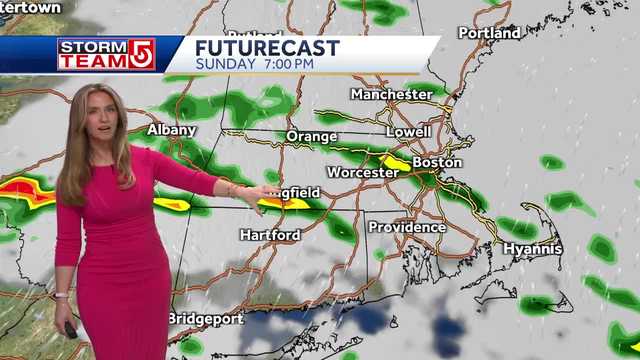 Video: Sunday's showers to move out in time for Boston Marathon