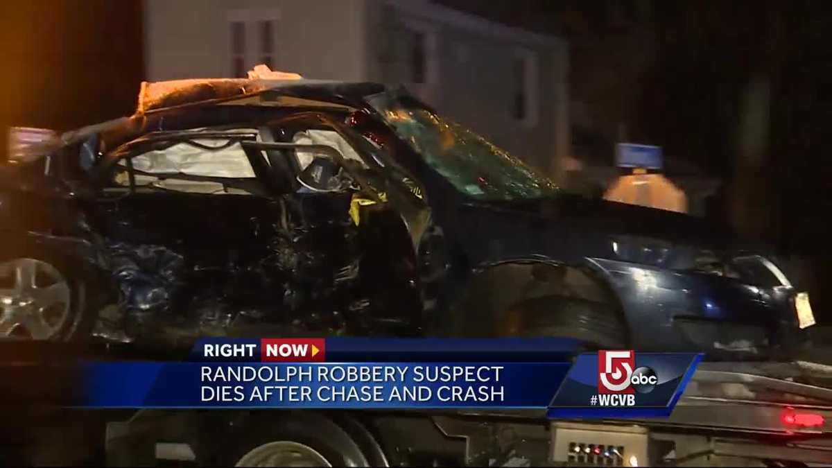 Robbery suspect dies after police chase, head-on crash