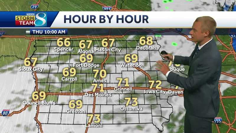 Iowa weather: Cooler conditions continue Thursday