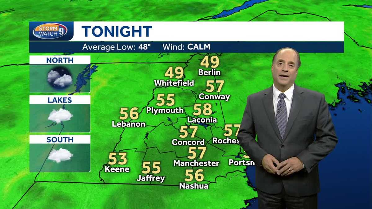 NH forecast video: Cooler but mild weather ahead