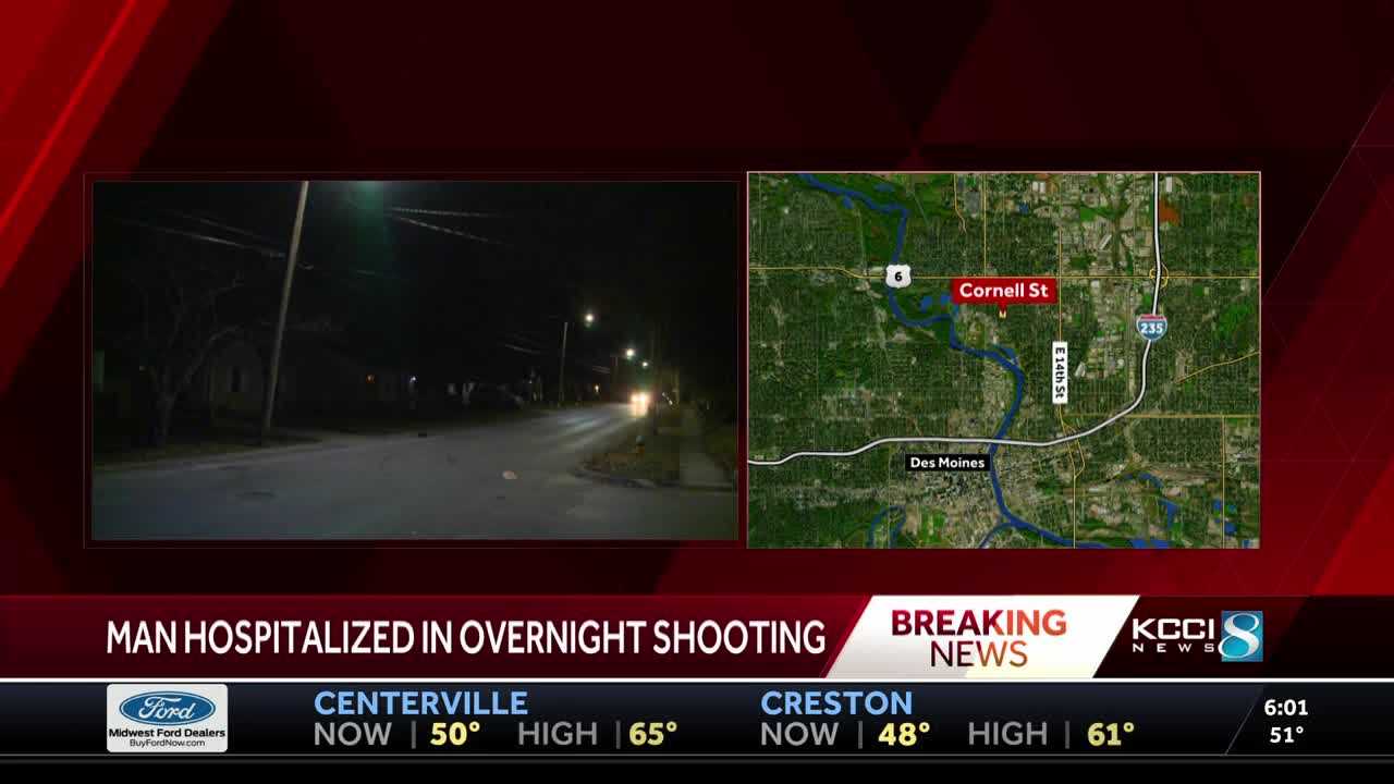 Des Moines Crime: Man Hospitalized After Early Morning Shooting