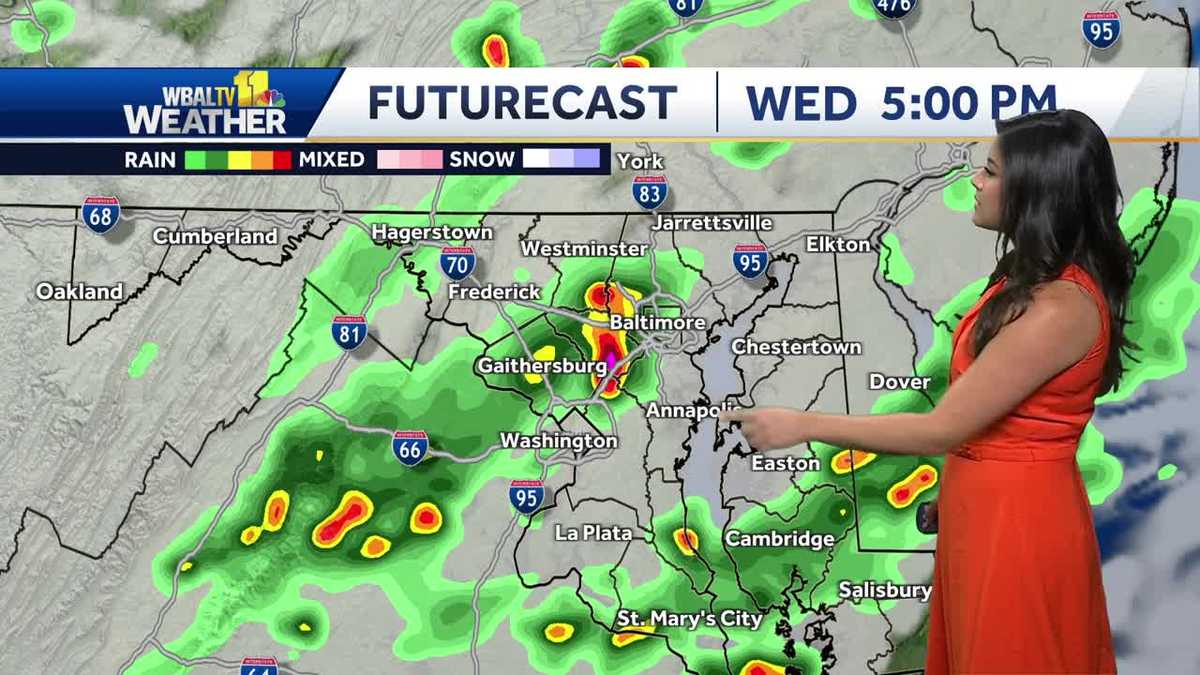 Rain, possible storms for Wednesday with cooler than normal temps