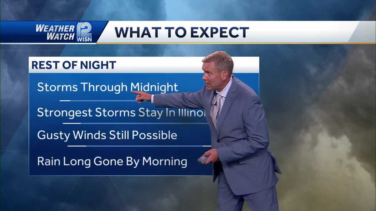 Storms move out overnight