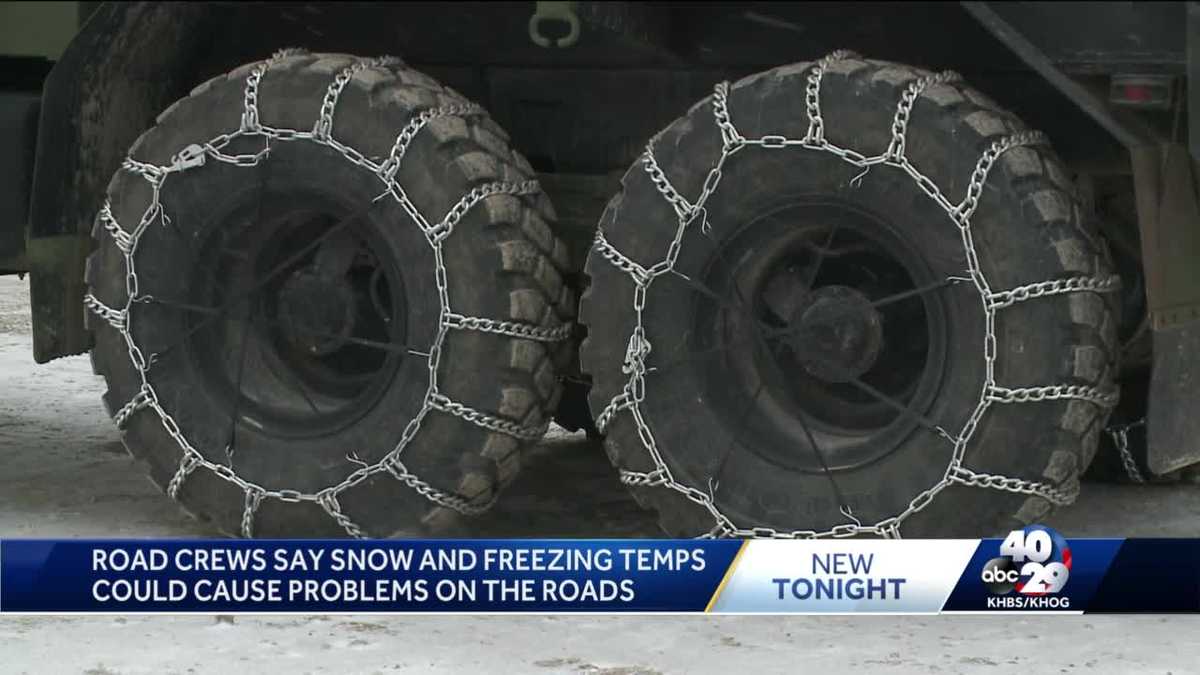 Road crews prepare for winter storms