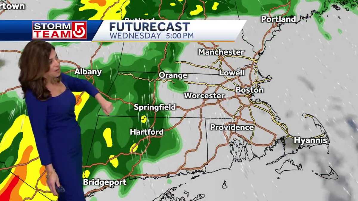 Video: Mild day before heavy rain moves in