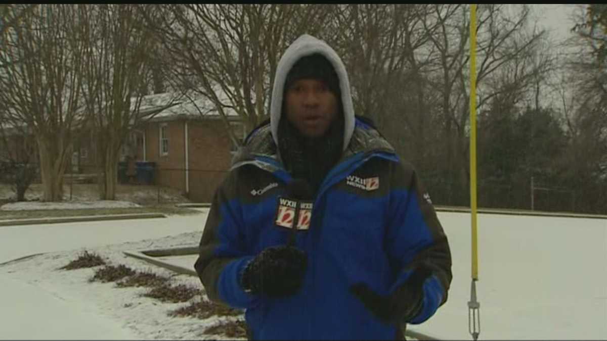 Snow in Mount Airy; David Jeannot reports