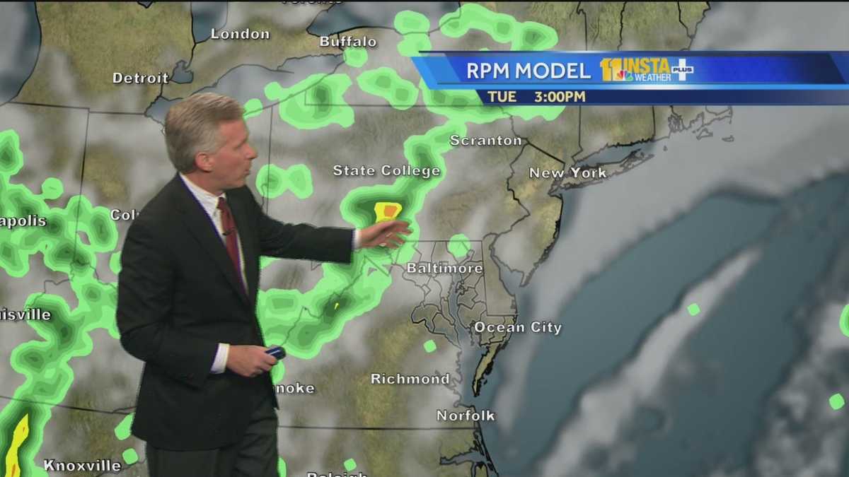 Scattered storms possible Tuesday