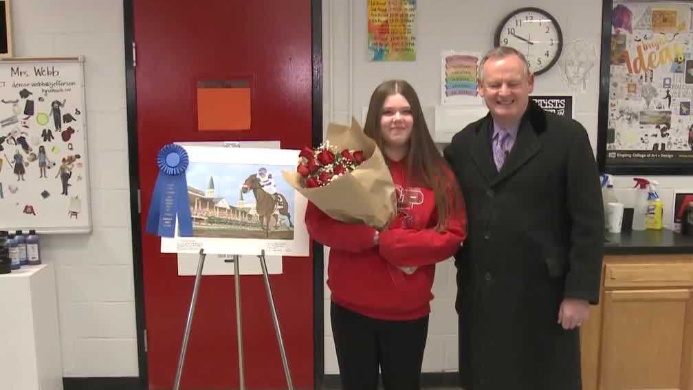 Louisville Student Wins National Art Competition with Kentucky Derby Theme