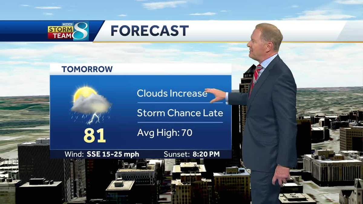 Videocast: Clouds increase as rain returns Tuesday