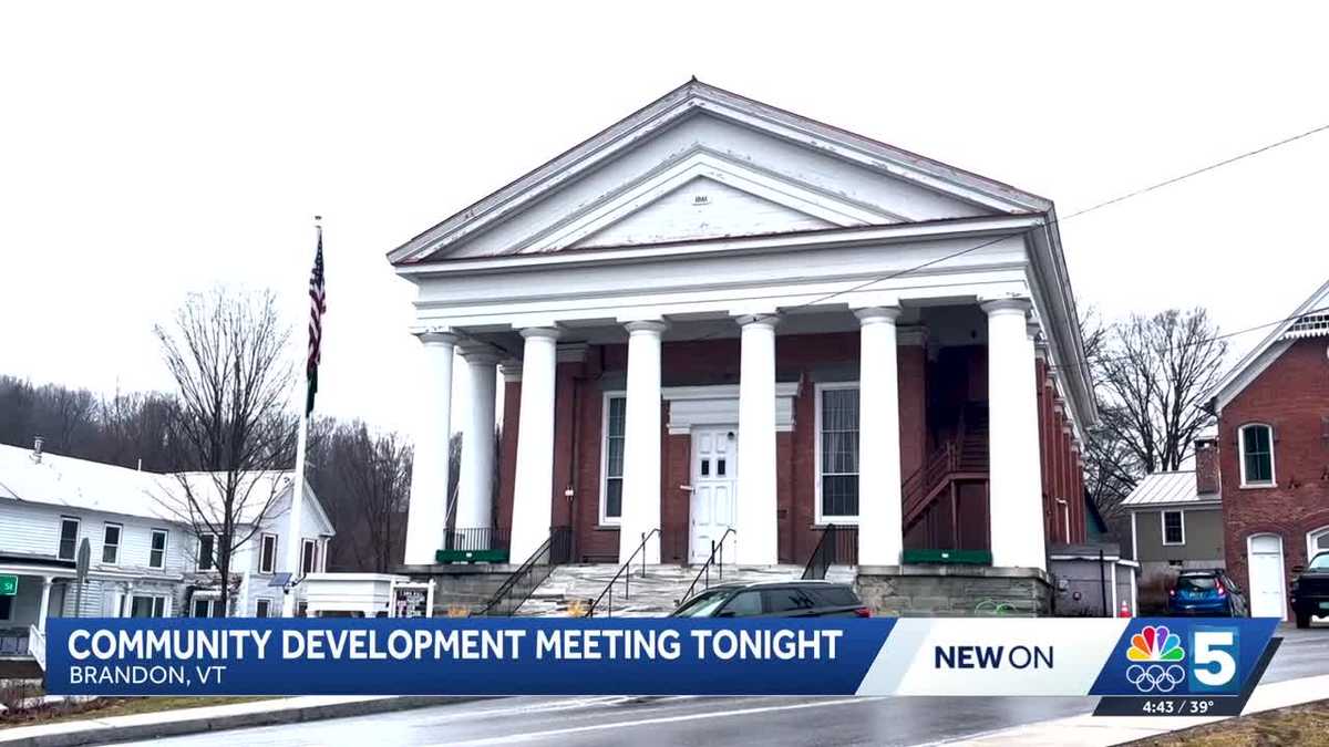 Brandon town leaders meet with Vermont Council on Rural Development to discuss community projects