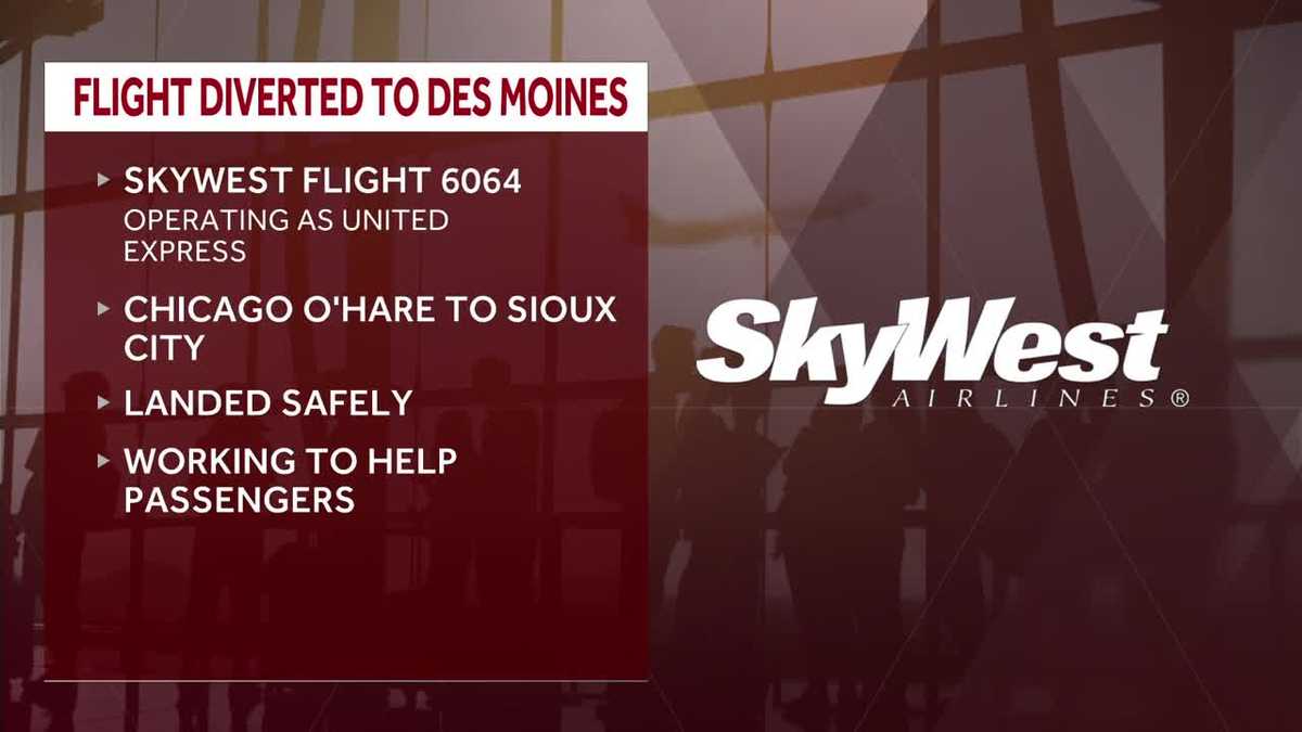 Aircraft rerouted to Des Moines following onboard alert Tuesday evening