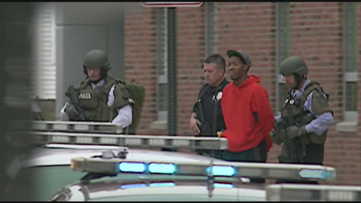 Raw Video: Man placed into custody after Manchester lockdown