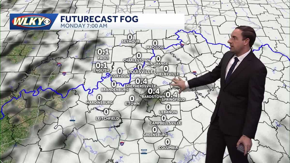 Patchy and dense fog likely Monday morning