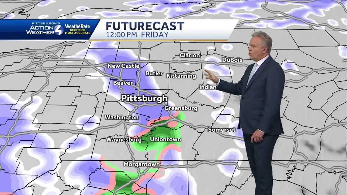 Cloudy and chilly Thursday, snow showers Friday