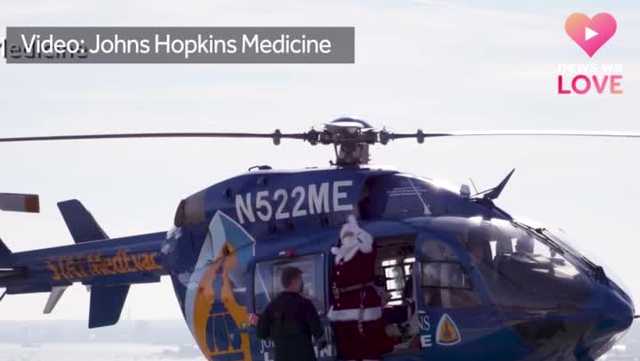 Helicopter delivers Santa to visit children in Baltimore hospital - Vimarsana News