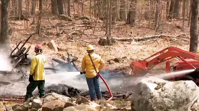 Brush and forest fires break out in Bristol, Effingham