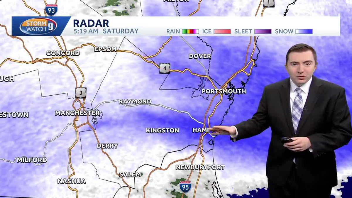 Video: Light snow into Saturday afternoon