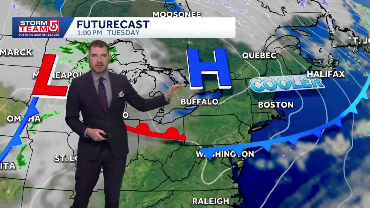 Video: Cool Tuesday, frosty start Wednesday - WCVB