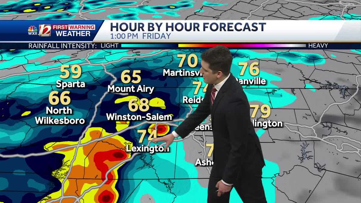 WATCH: Showers on Friday, isolated storm possible