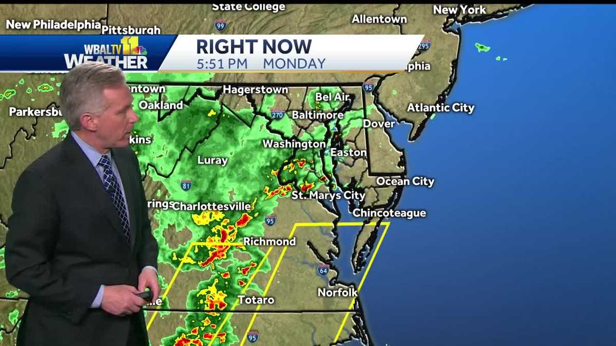 Temperatures warm up, scattered showers expected for Tuesday