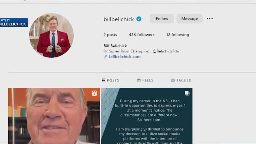 Former Patriots coach Bill Belichick joins “Instaface”