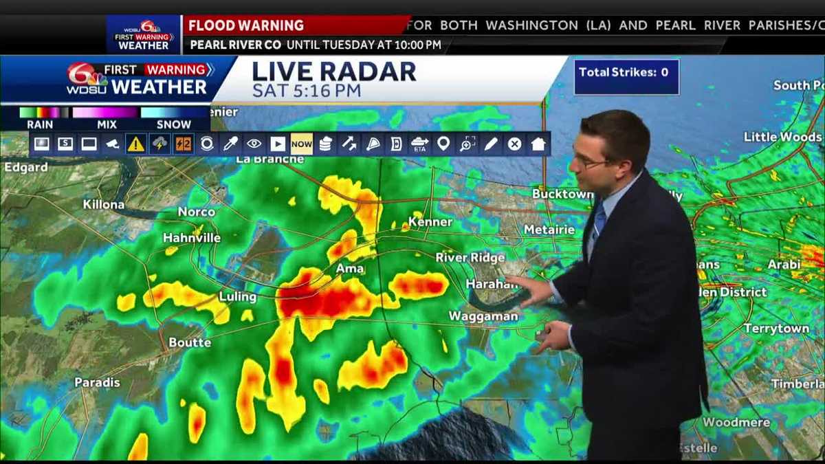 Isolated storms possible again Sunday
