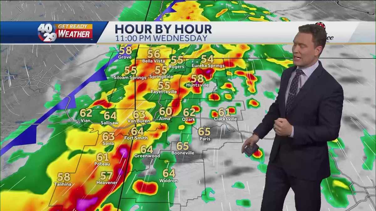 Tonight's showers & storms could be strong