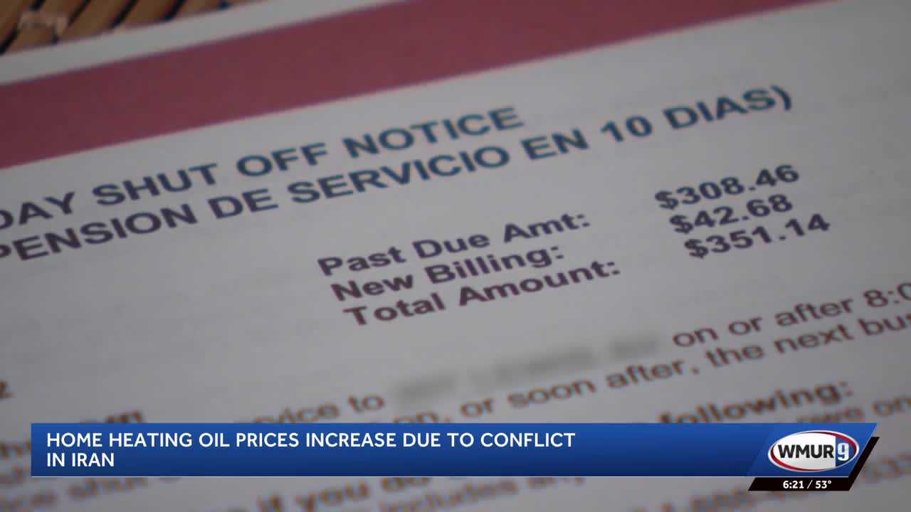 Home heating oil prices rise across NH as conflict in Iran continues