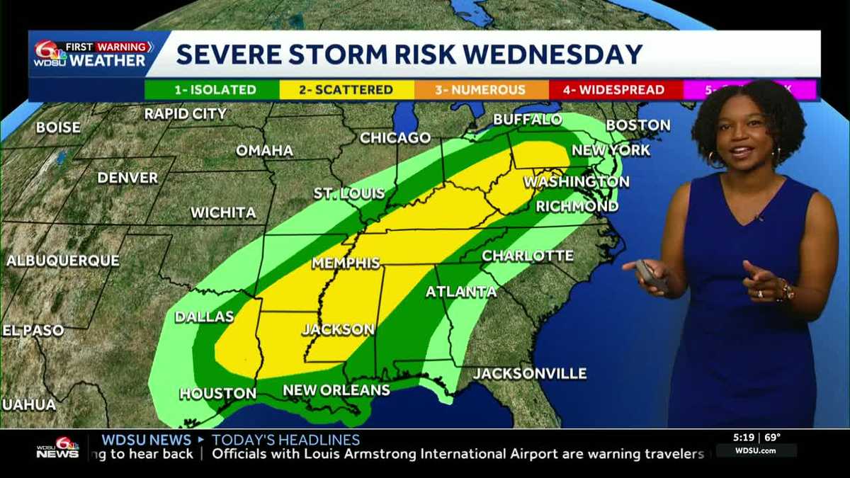 Warm start to the week then midweek storms expected