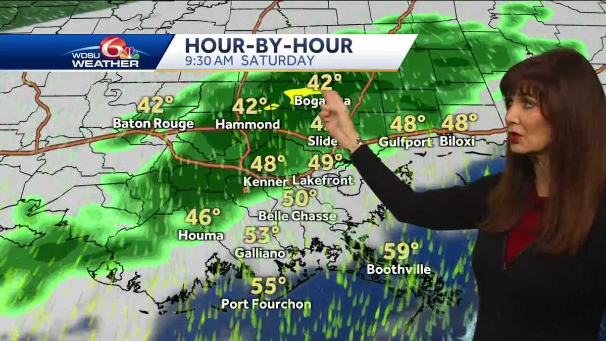 Cold showers Saturday