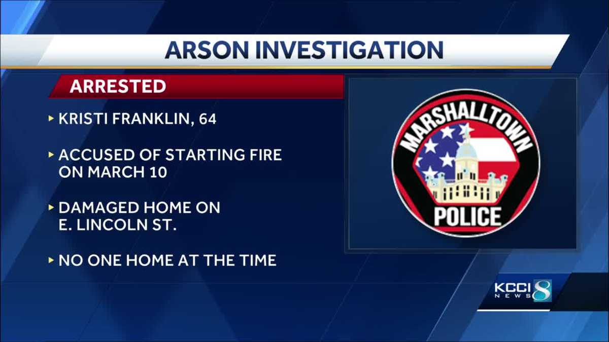 Marshalltown woman charged with arson in connection with house fire