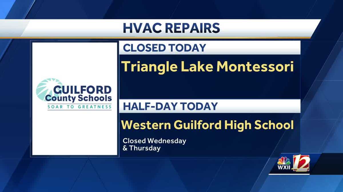 Western Guilford High Schools students on early release