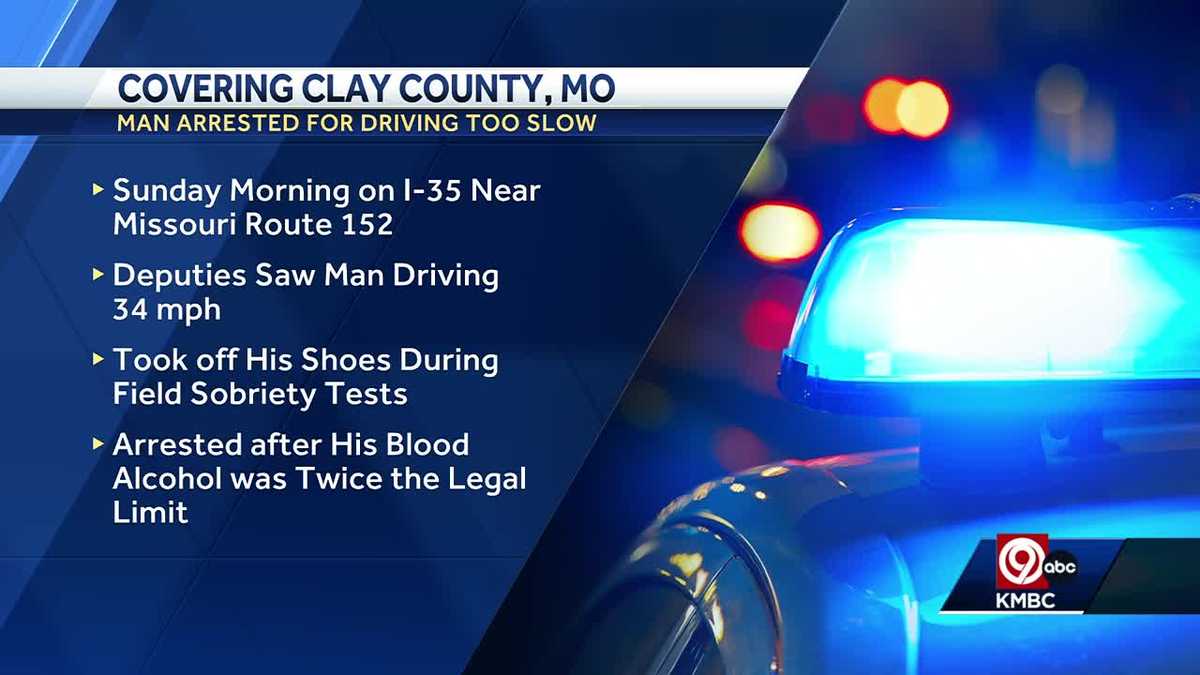 Clay County deputies arrest man driving below highway minimum