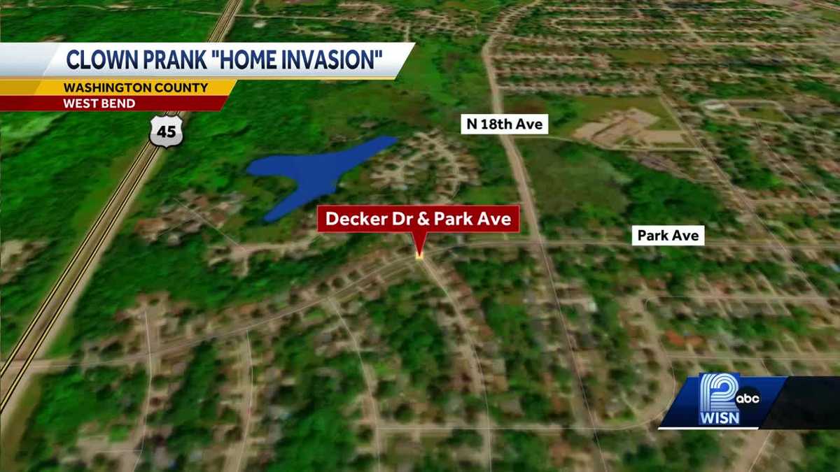 Clown prank 'home invasion' in West Bend