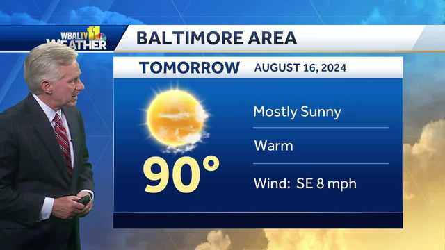 Nice weather for next day before Ernesto remnants