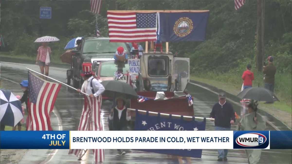Brentwood Fourth of July parade held in cold, wet weather