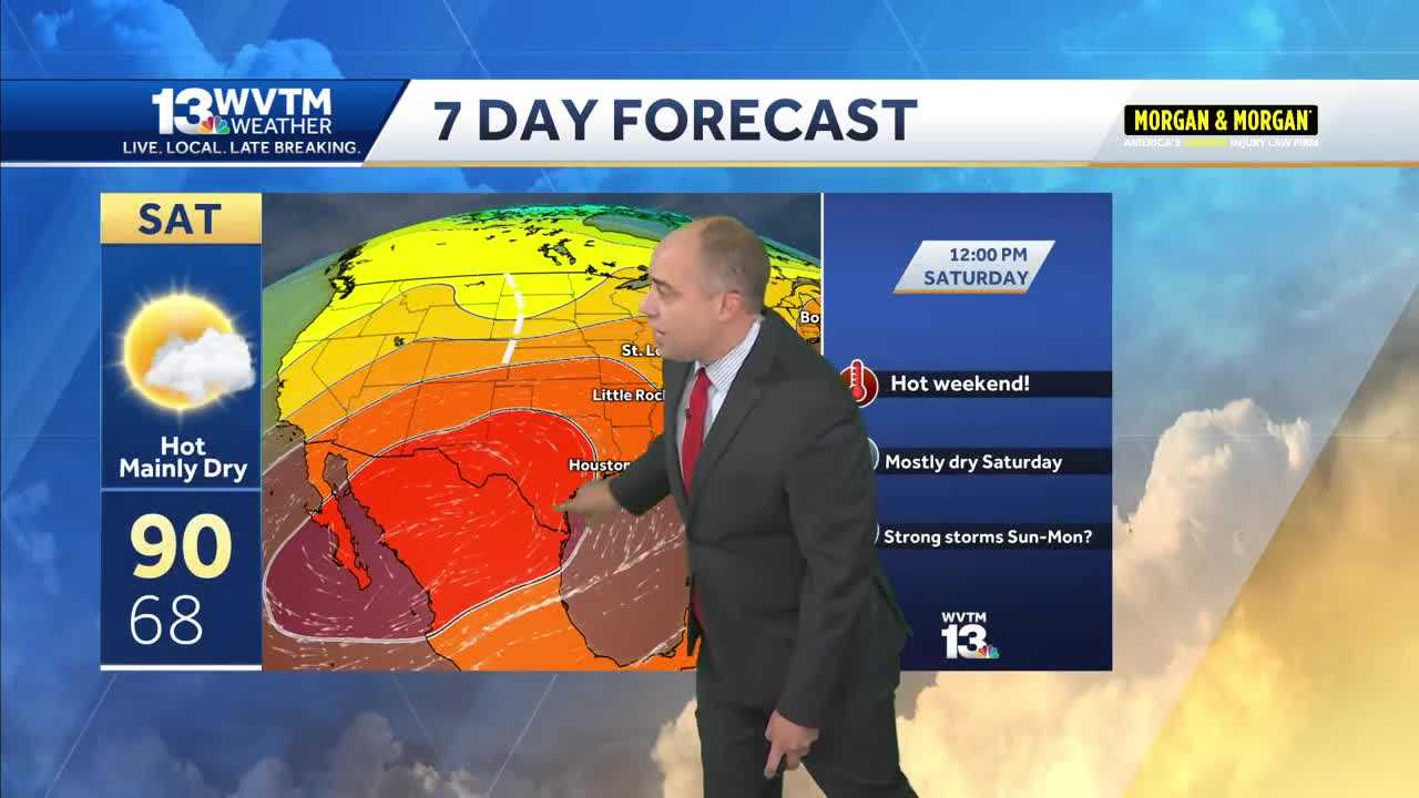 Fewer showers Thursday and Friday, hotter this weekend - Vimarsana News
