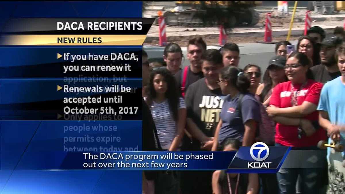 Breakdown of crucial developments to DACA program