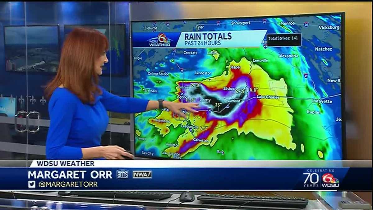 Incredible rainfall totals in Southeast Texas