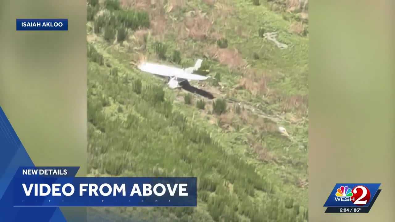 Pilot circling above helped first responders find plane crash site in Kissimmee