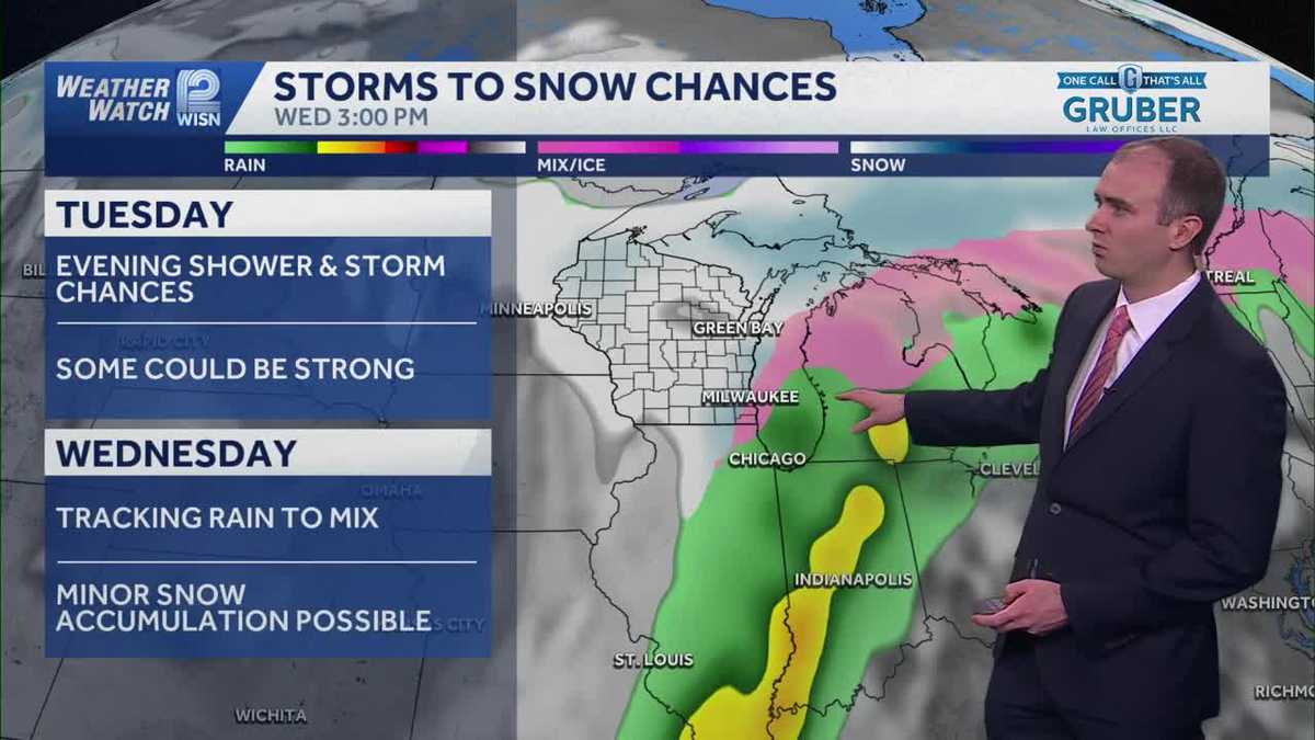 Weather: 60s to rain, snow chances