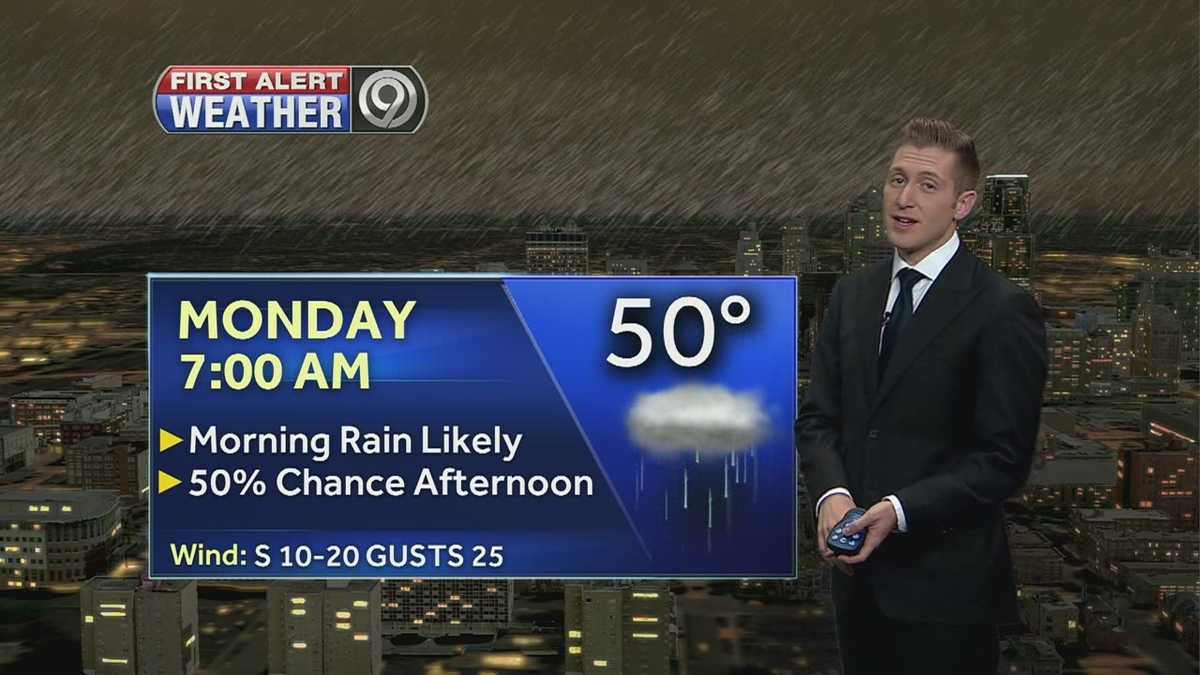 First Alert: Work week to start with rain, cold air not far off