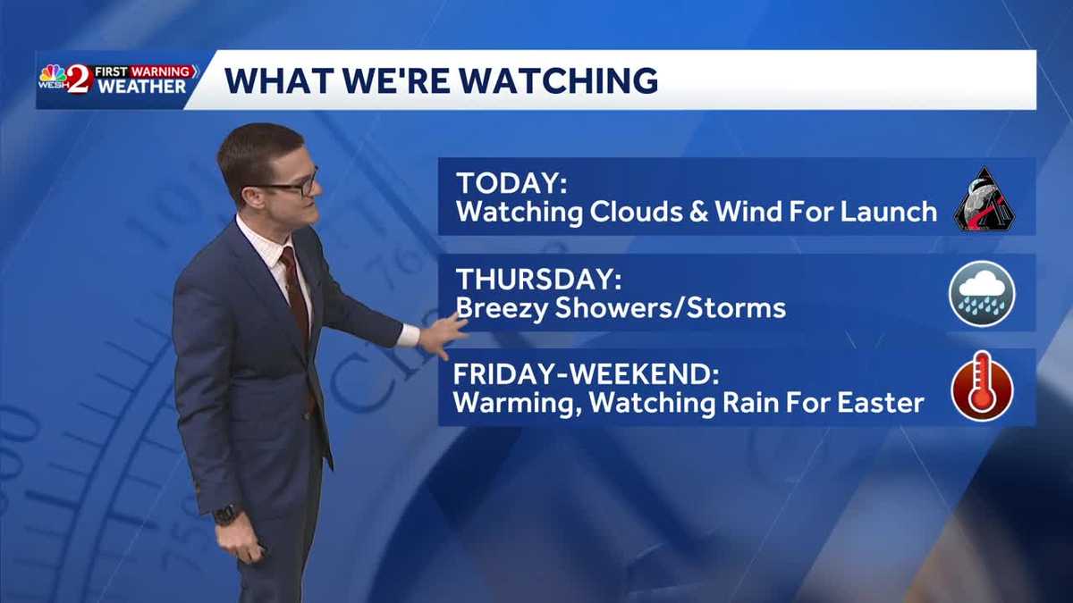 Bright sun, few clouds for Artemis II launch