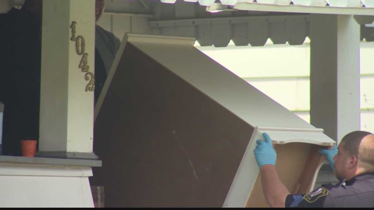 Dresser falls on children