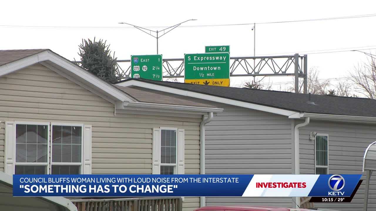 'Something has to change': Council Bluffs woman living with loud noise from I-80