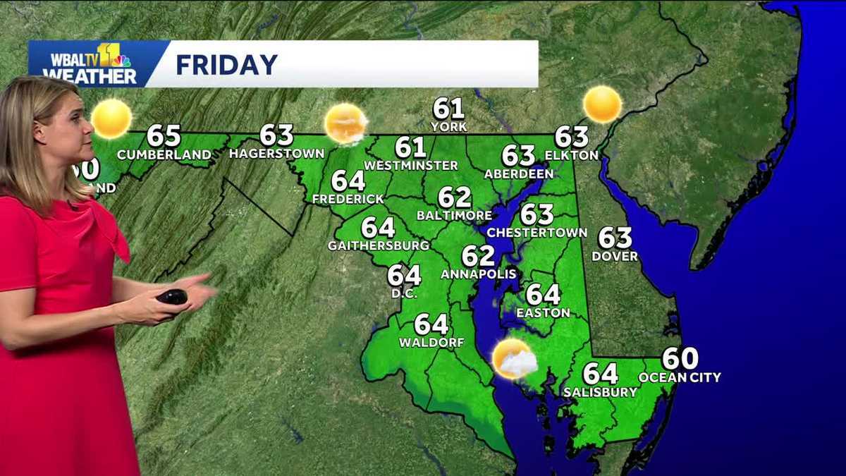 Baltimore Weather: Breezy on Thursday - WBAL
