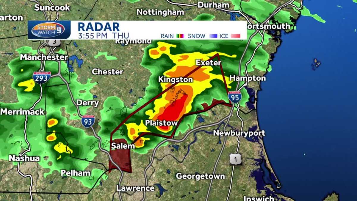 VIDEO: Flash flood warning issued for parts of NH