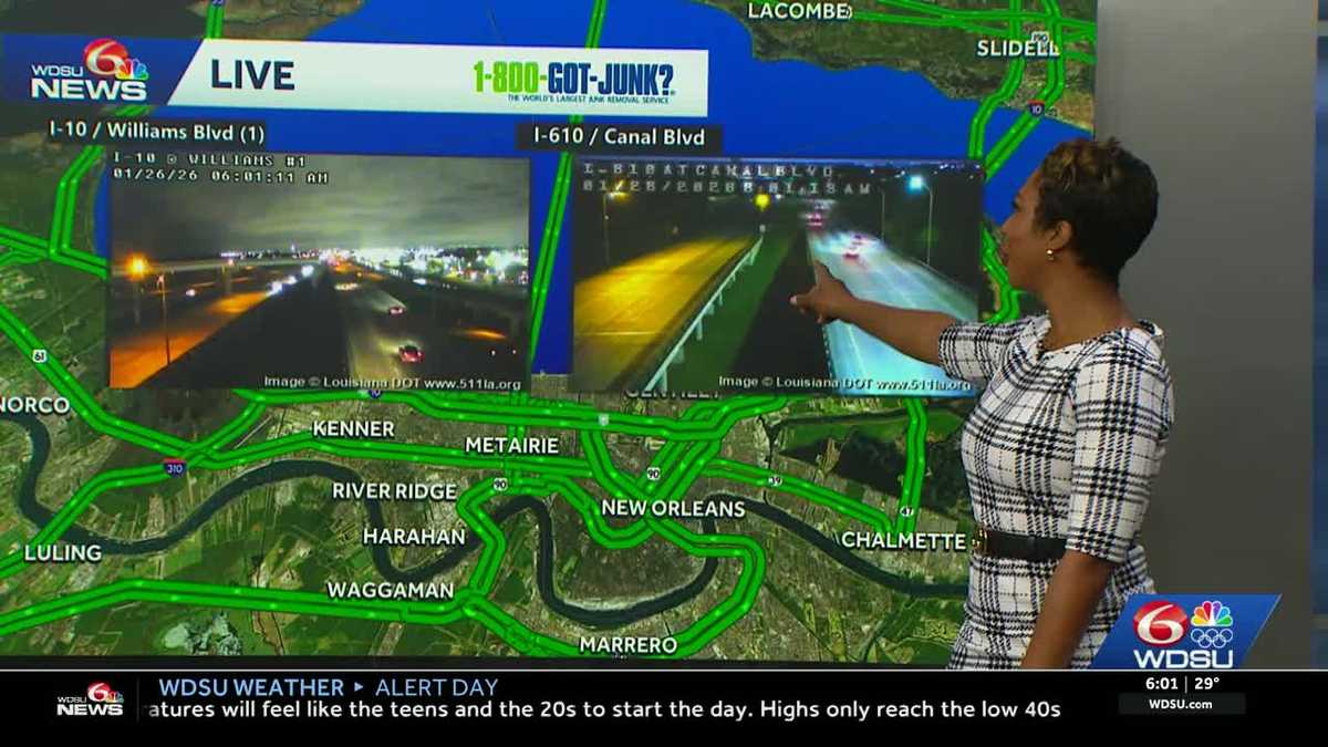 New Orleans Metro roads spared from ice, but statewide travel still impacted