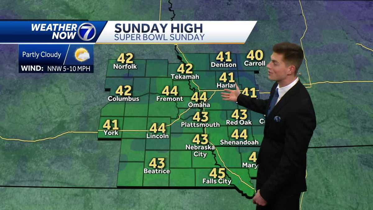 A little cooler on Super Bowl weekend: Friday, February 9