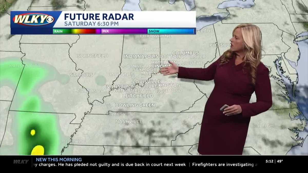 Cool with a few spotty showers possible this weekend